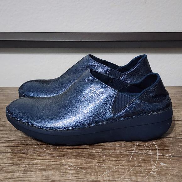 Fitflop Superloafer Glitzy Women's Casual Comfort Shoes Size 5 Meteor Blue - Picture 1 of 9